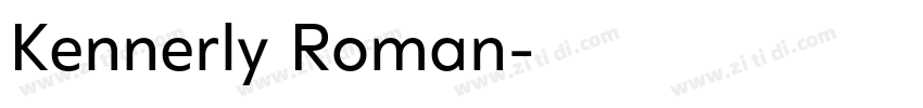 Kennerly Roman字体转换